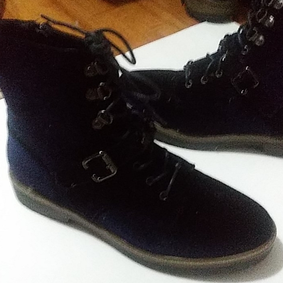 XOXO Shoes Xoxo Footwear Royal Blue Velvet Boots Poshmark
